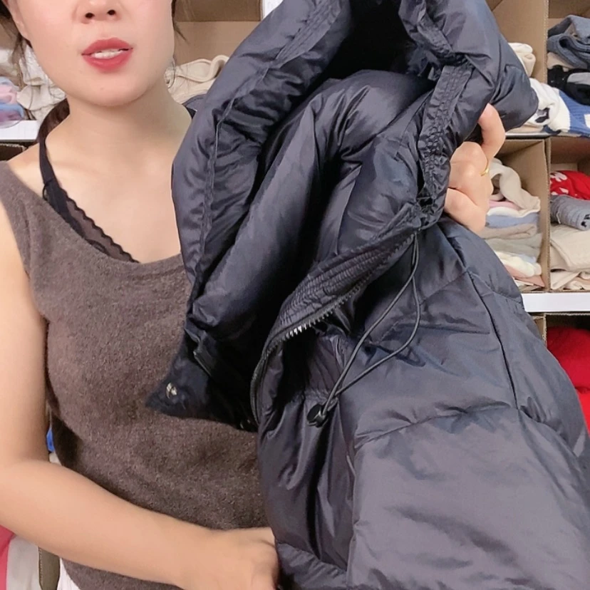 【闪购商品】黑色鹅绒服S