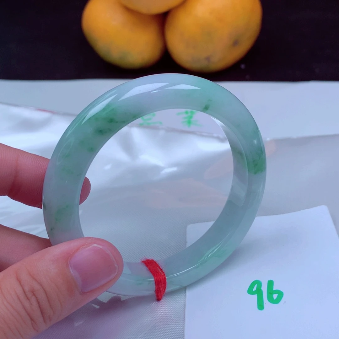 未镶嵌手镯翡翠缅甸天然A货翡翠手镯55.2