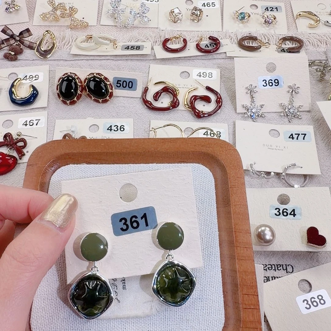 仿珍珠铜合金925银耳钉