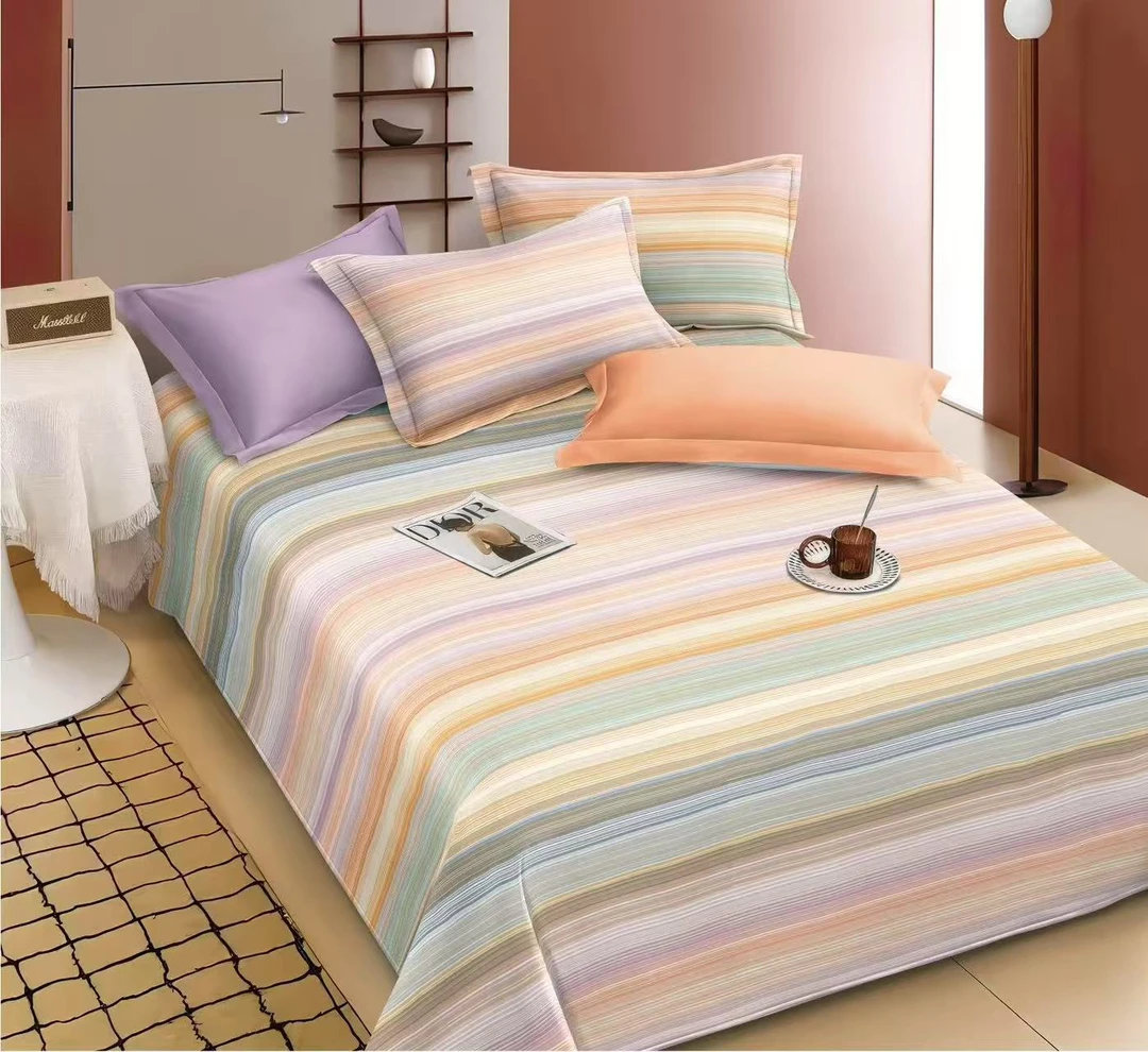 山东正宗老粗布加密三件套印花