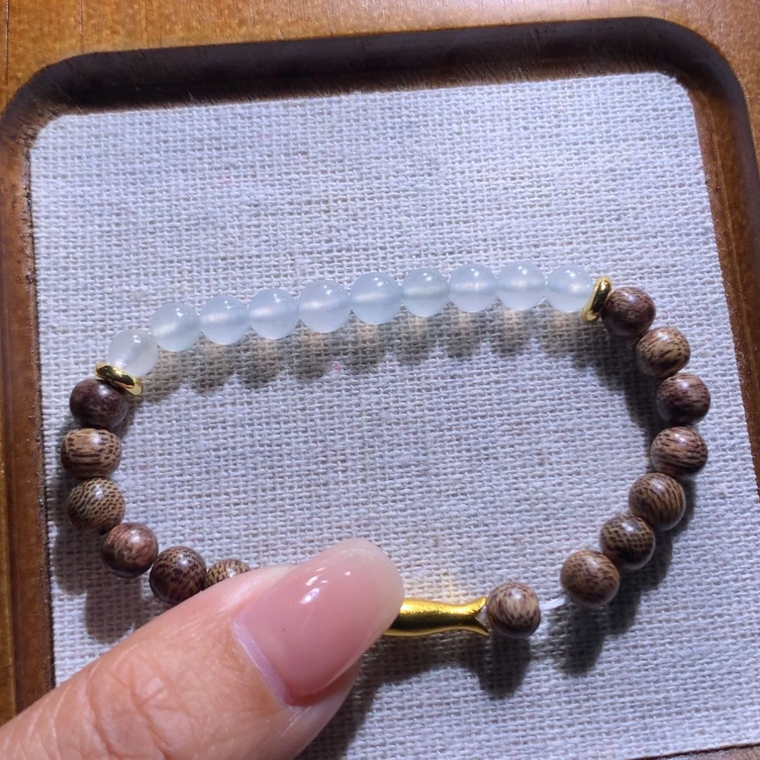 翡翠散珠特价白月光半串卡5-6