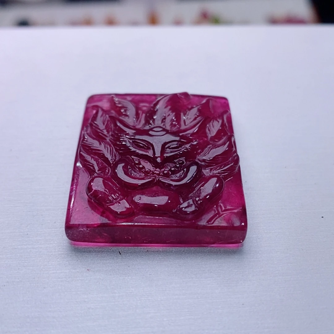 碧玺颈饰未镶嵌碧玺凤九吊坠