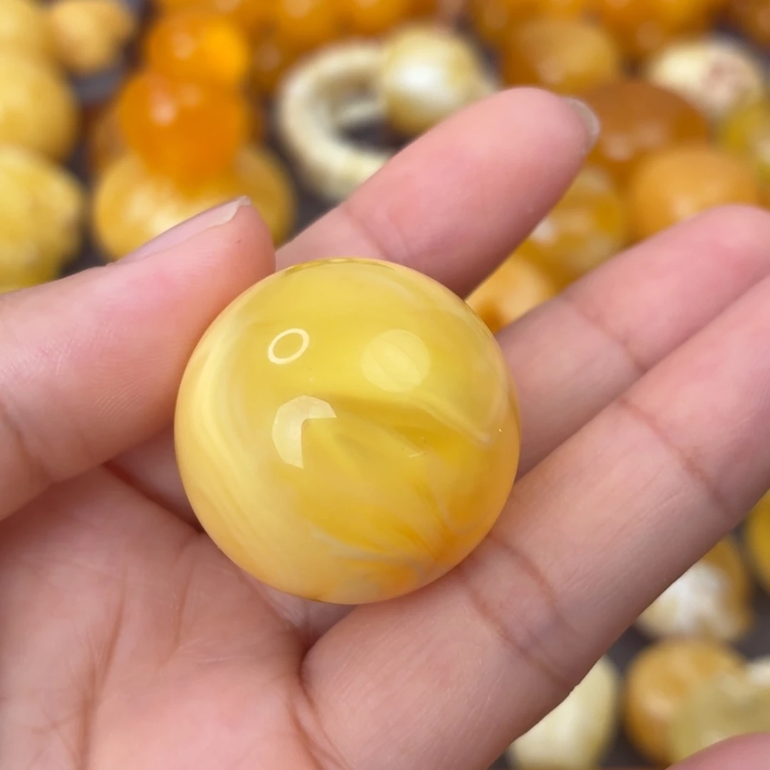 可***儿裸石蜜蜡未镶嵌意境珠