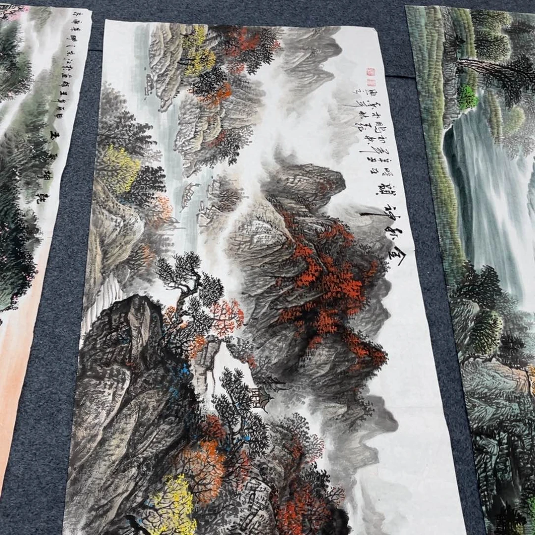 国画宣纸手绘，手工作品