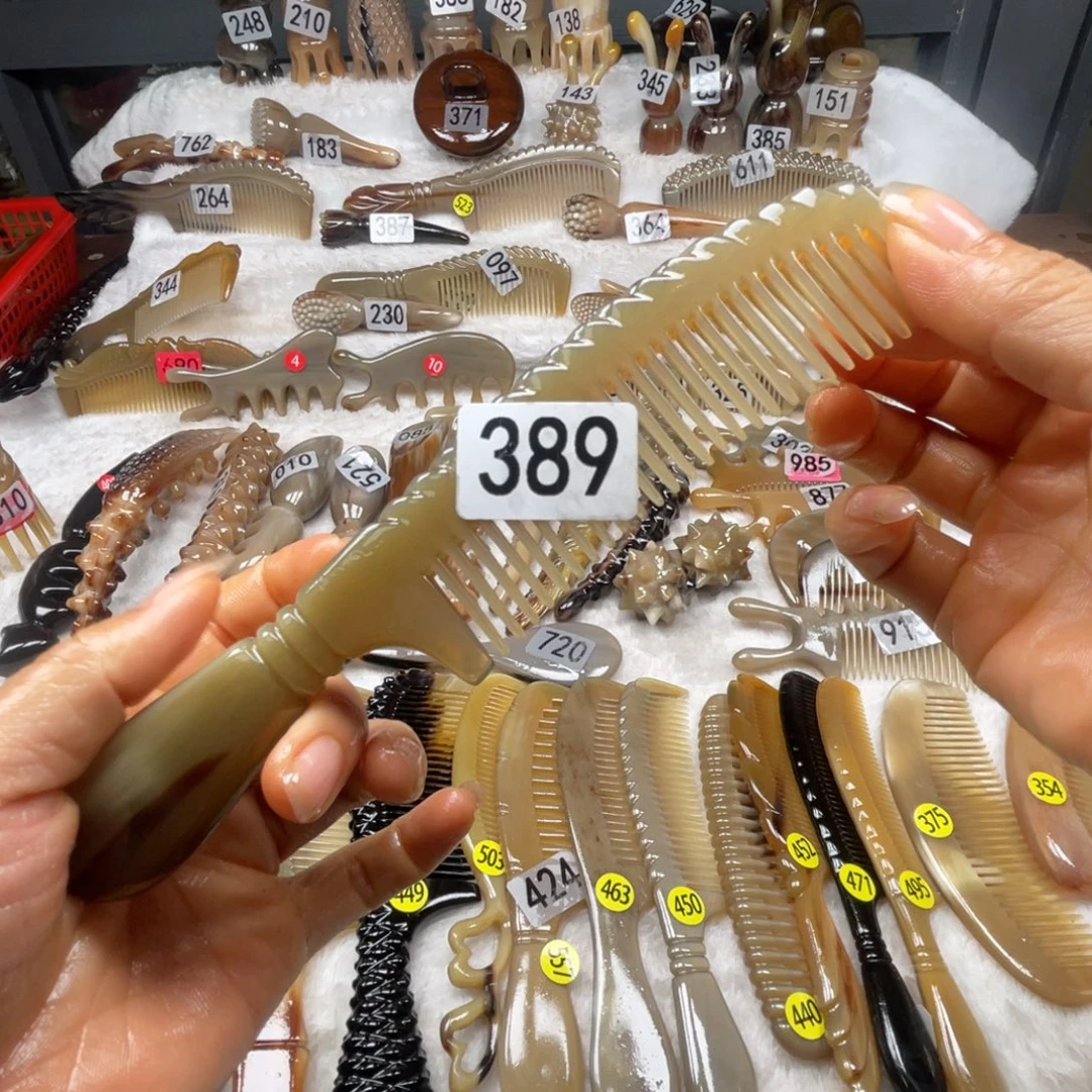 哈***咯牛角梳牛角福利款