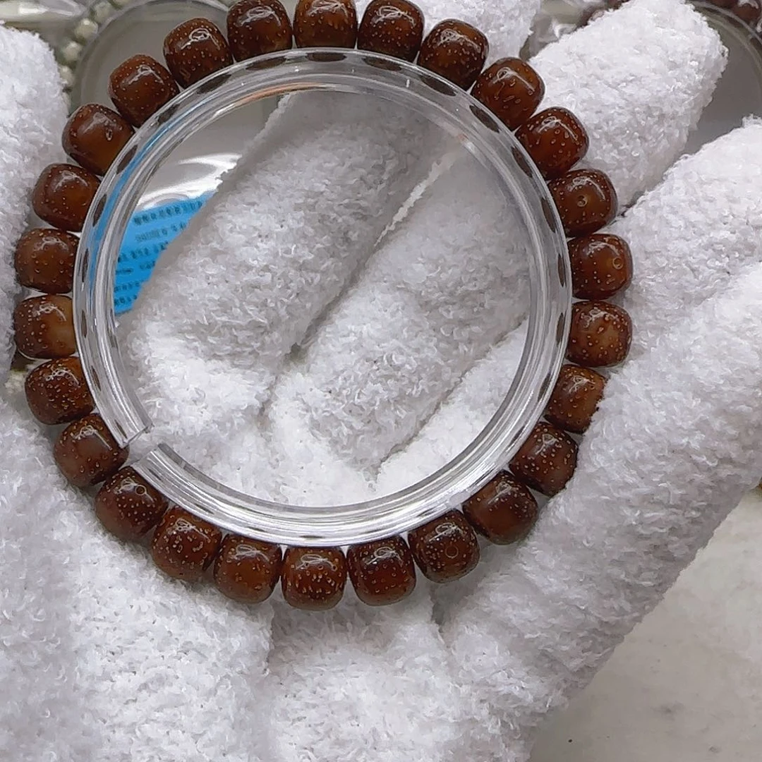 星月菩提手串108尽头粉冰星月菩提98桶单圈