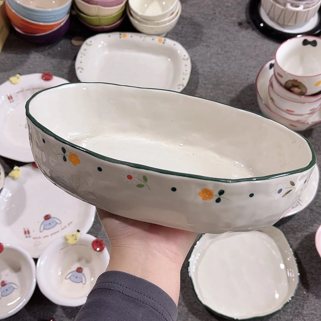 椭圆盘陶瓷餐具系列