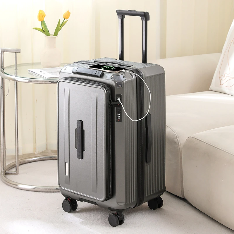 出口日本扩展行李箱大容量加厚拉杆箱24寸旅行箱密码箱包结实耐用