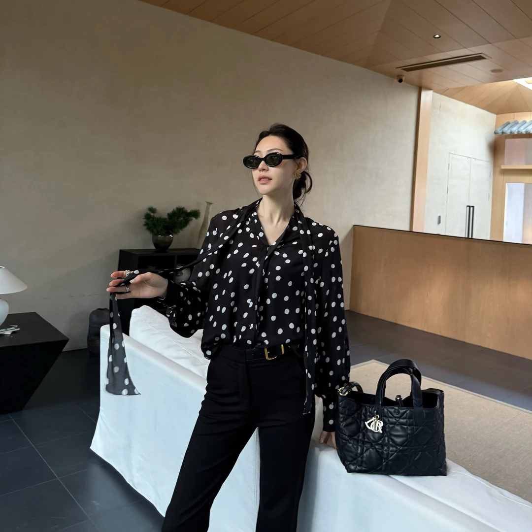 王嬛嬛MsLime25年新款【黑金T台裤】棉黑色西裤 HD2A0828