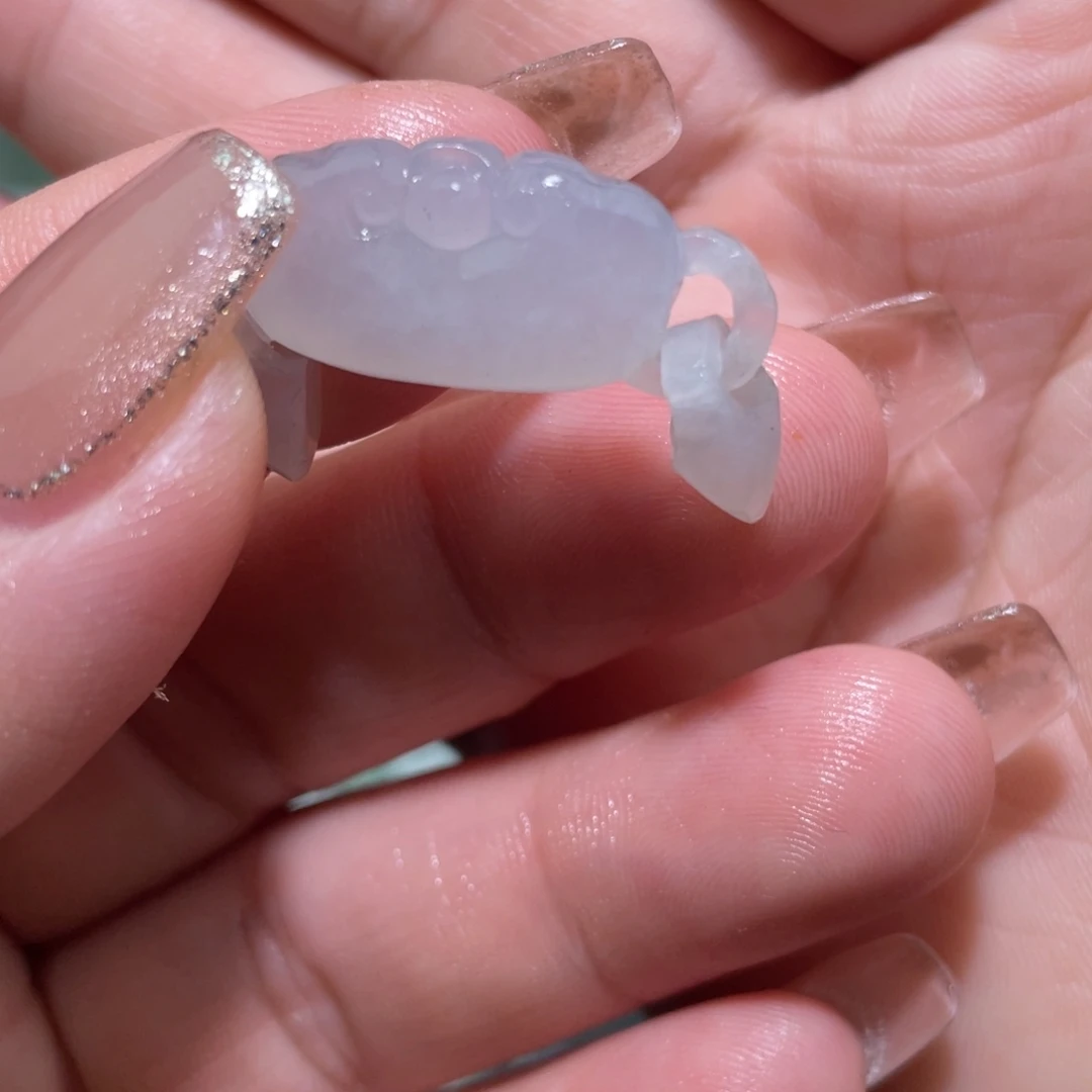 定制翡翠未镶嵌如意锁