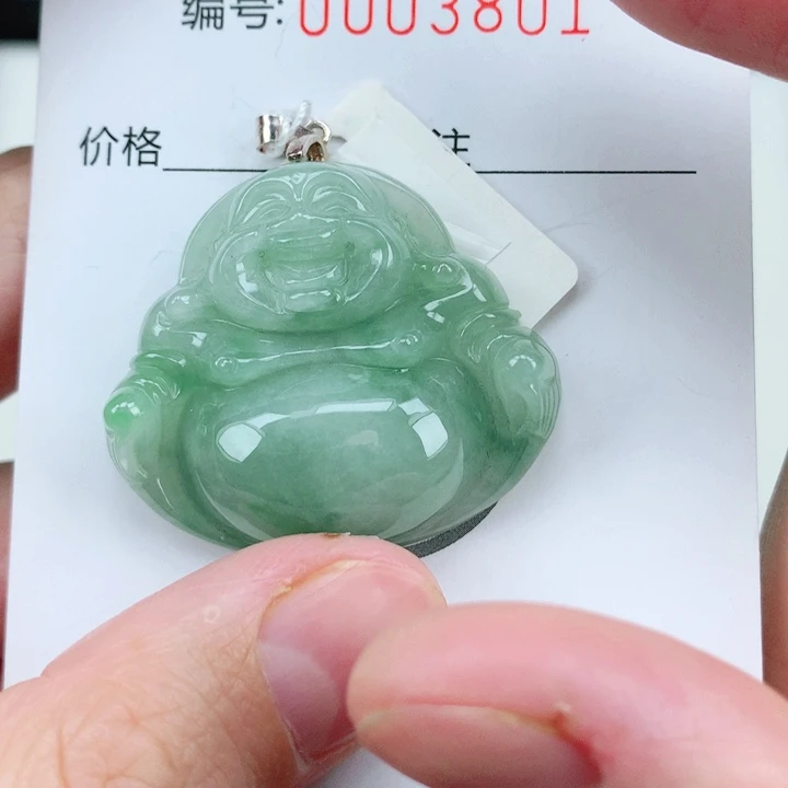 颈饰银S925镶嵌翡翠