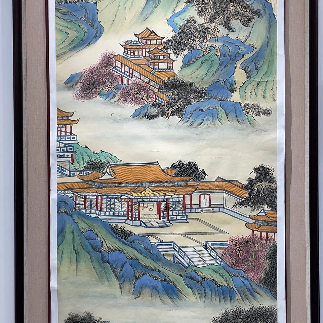 国画凌行志手绘作品