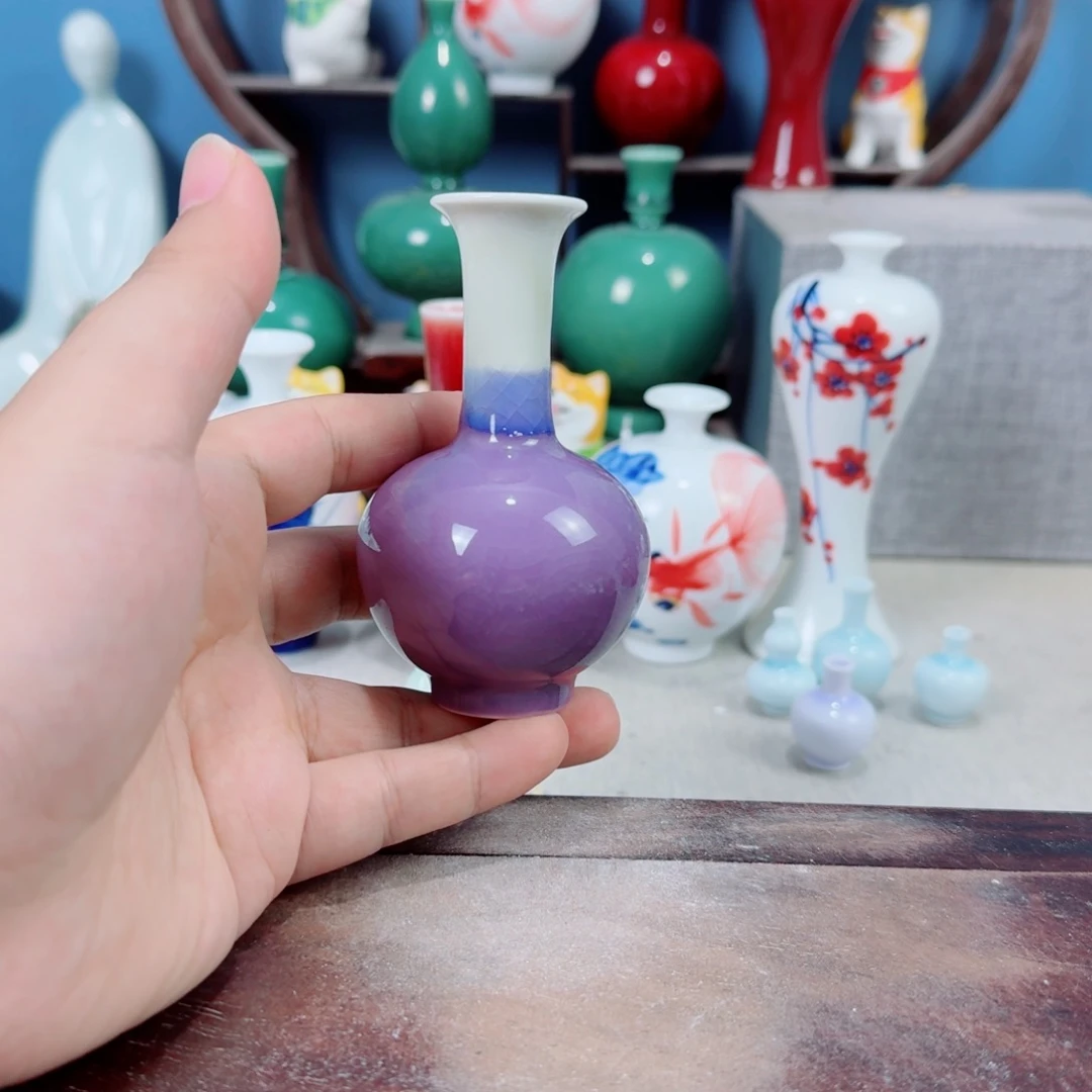 陶瓷手工小花器摆件