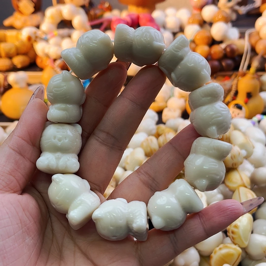 手串菩提根/象牙果老虎