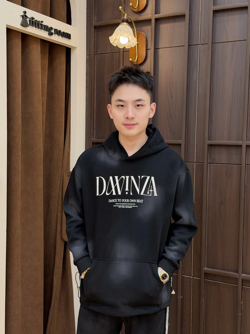 57175带帽套头秋冬百搭运动耐磨连帽卫衣宽松冬季印花长袖休闲