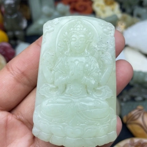 蛇纹石玉颈饰未镶嵌105
