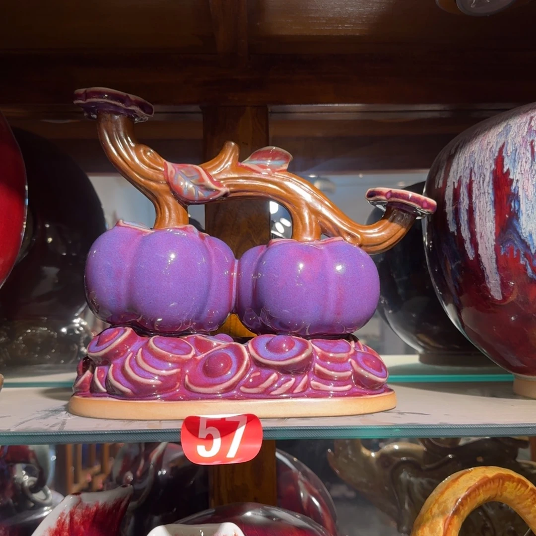 陶摆件钧瓷摆件333333