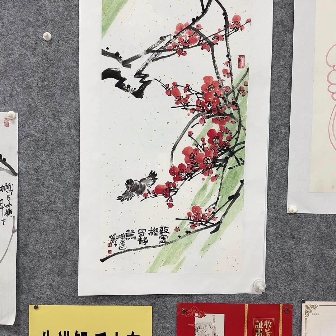 原***人张树茂花鸟国画作品
