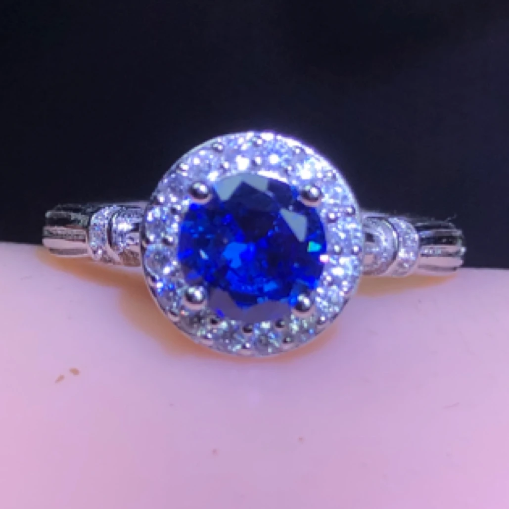 11454坦桑戒指开口可调节美丽漂亮精致豪华精美气质大方 时尚L1