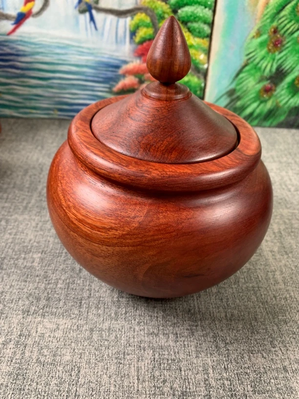 缅甸花梨木茶叶罐