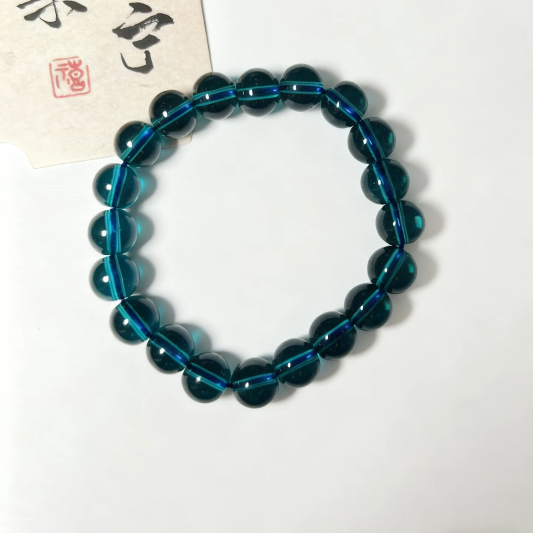 手链 蓝色8mm单圈时尚美观