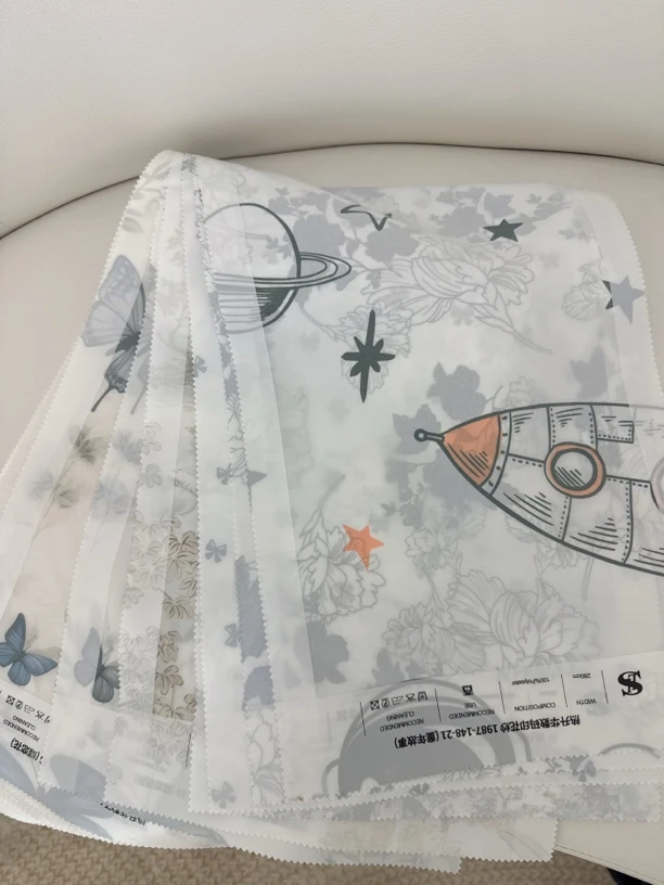 圣罗兰2025夏季差异化新品数码印花窗纱直播间福利购。