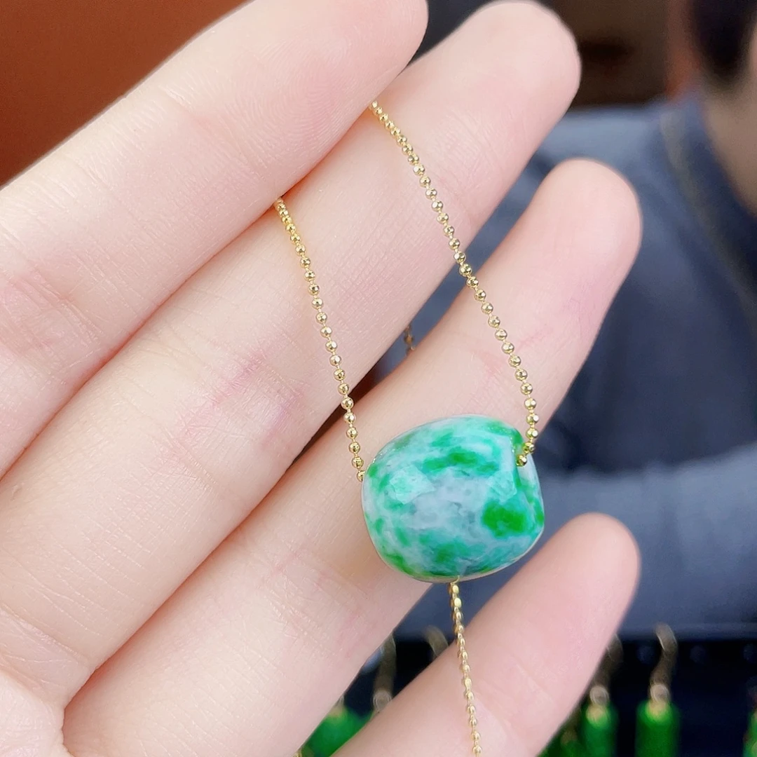 翡翠未镶嵌耳饰饰品