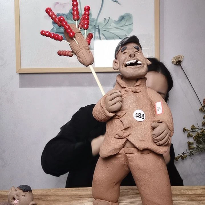 粗砂民俗系列作品糖葫芦老汉可**?