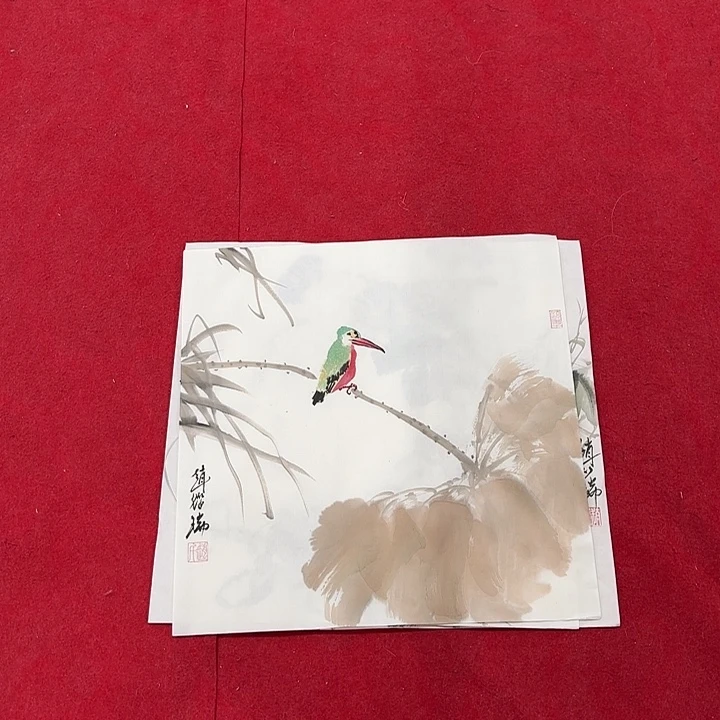 国画花鸟等多种鸟类的