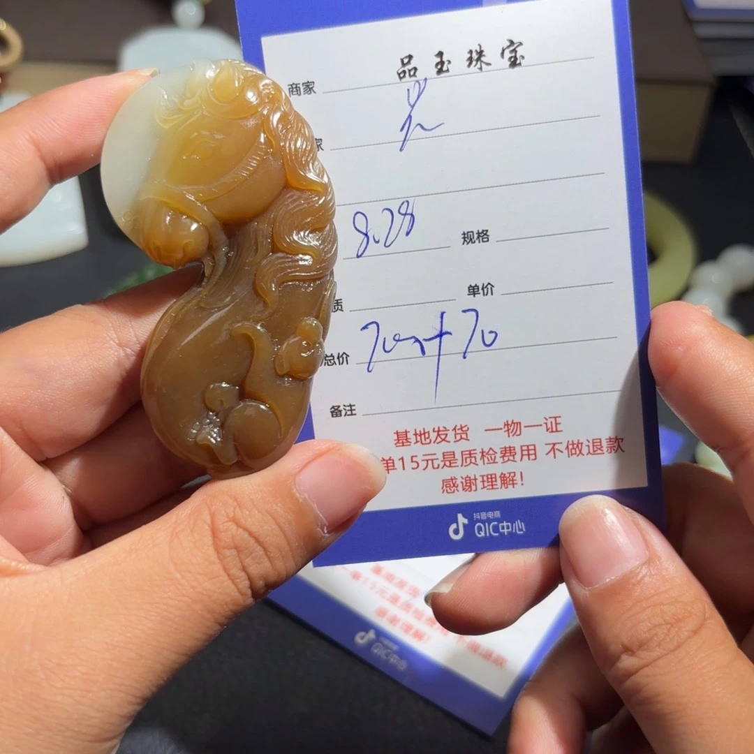 颈饰未镶嵌和田玉光*