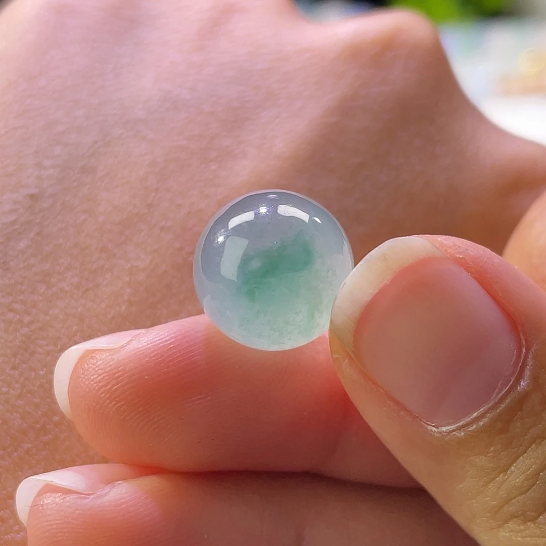 散珠翡翠展示勿拍缅甸翡翠a货卡12+冰飘花