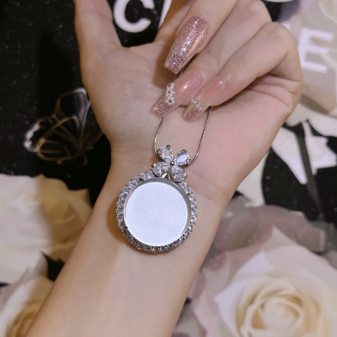 合金项链 轻奢时尚富家千金系列圆无事牌项链