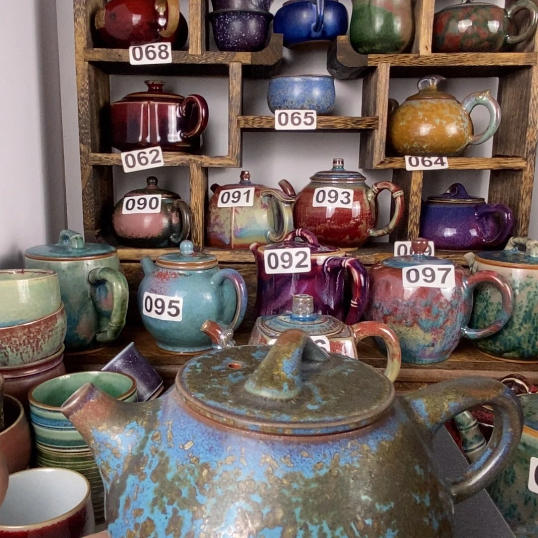 天***色中国神后钧瓷茶具