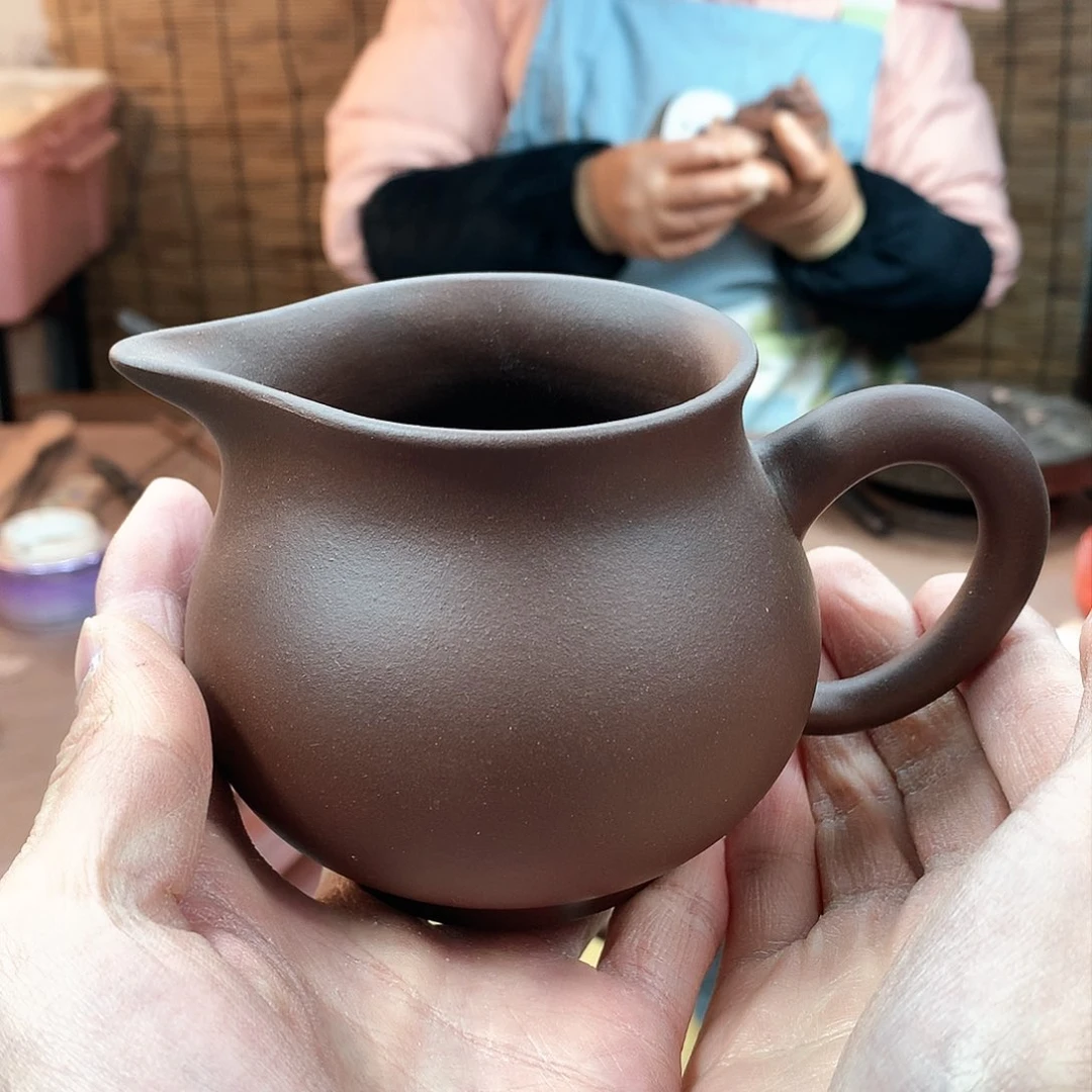 紫砂茶壶公道杯 紫泥