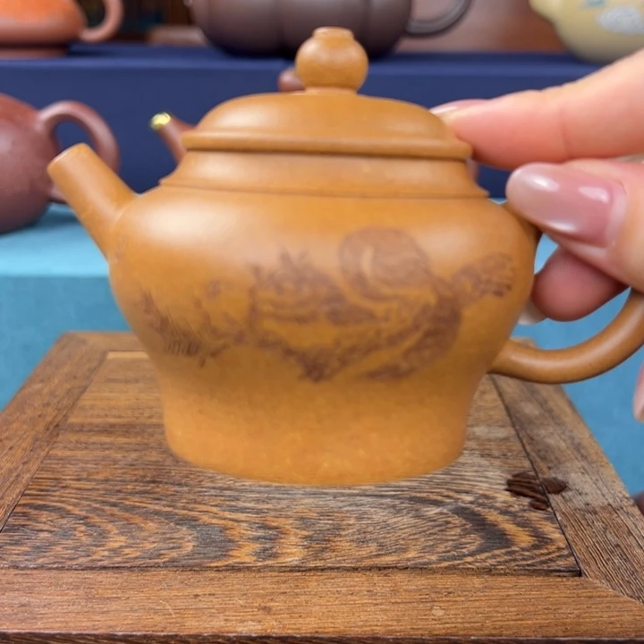 紫砂茶杯原矿段泥紫砂壶