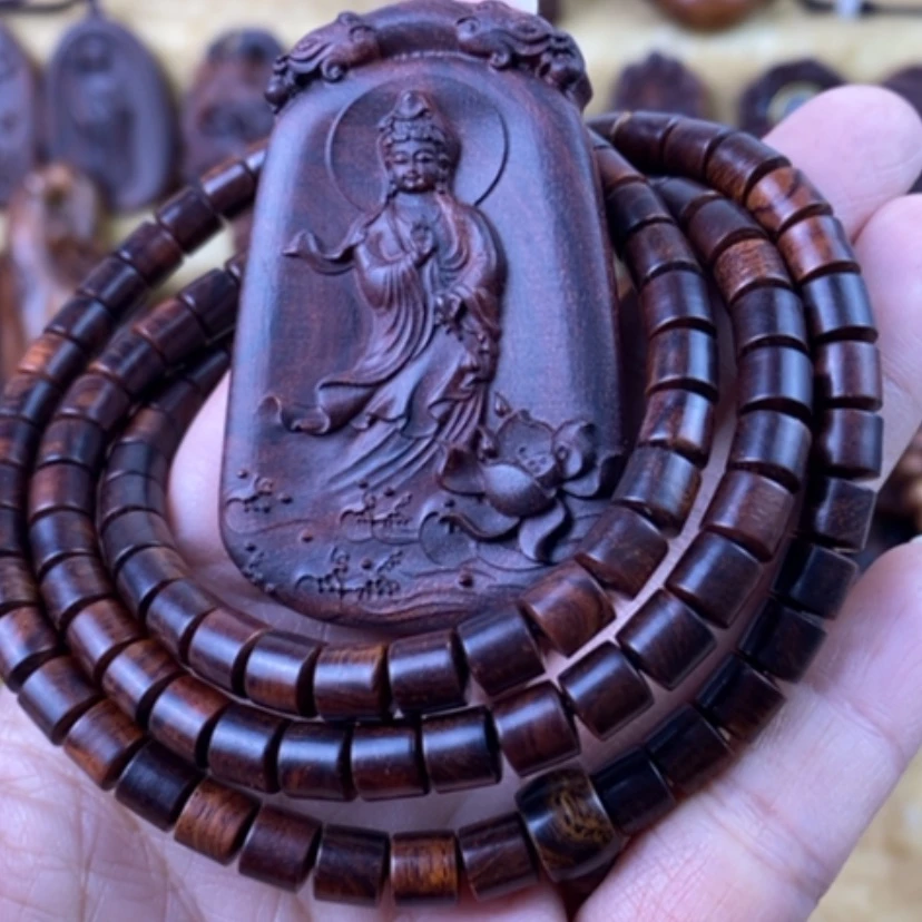 【闪购商品】黄花梨/降香黄檀吊坠静**钓