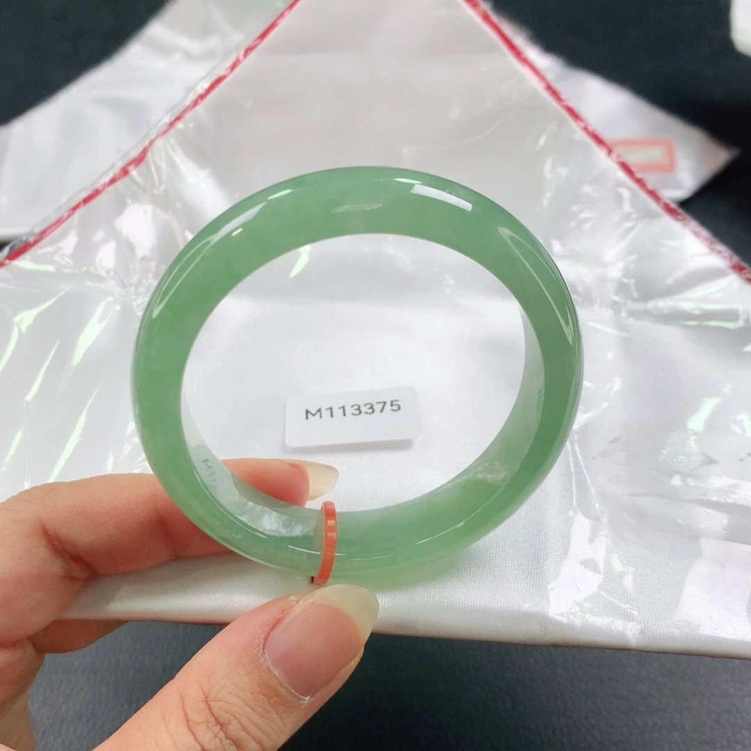 翡翠未镶嵌手镯糯冰03