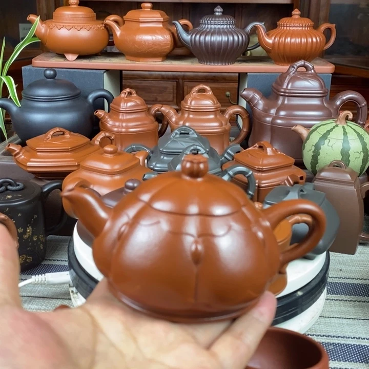 紫砂茶壶莲心200Cc原矿赵庄朱泥特价