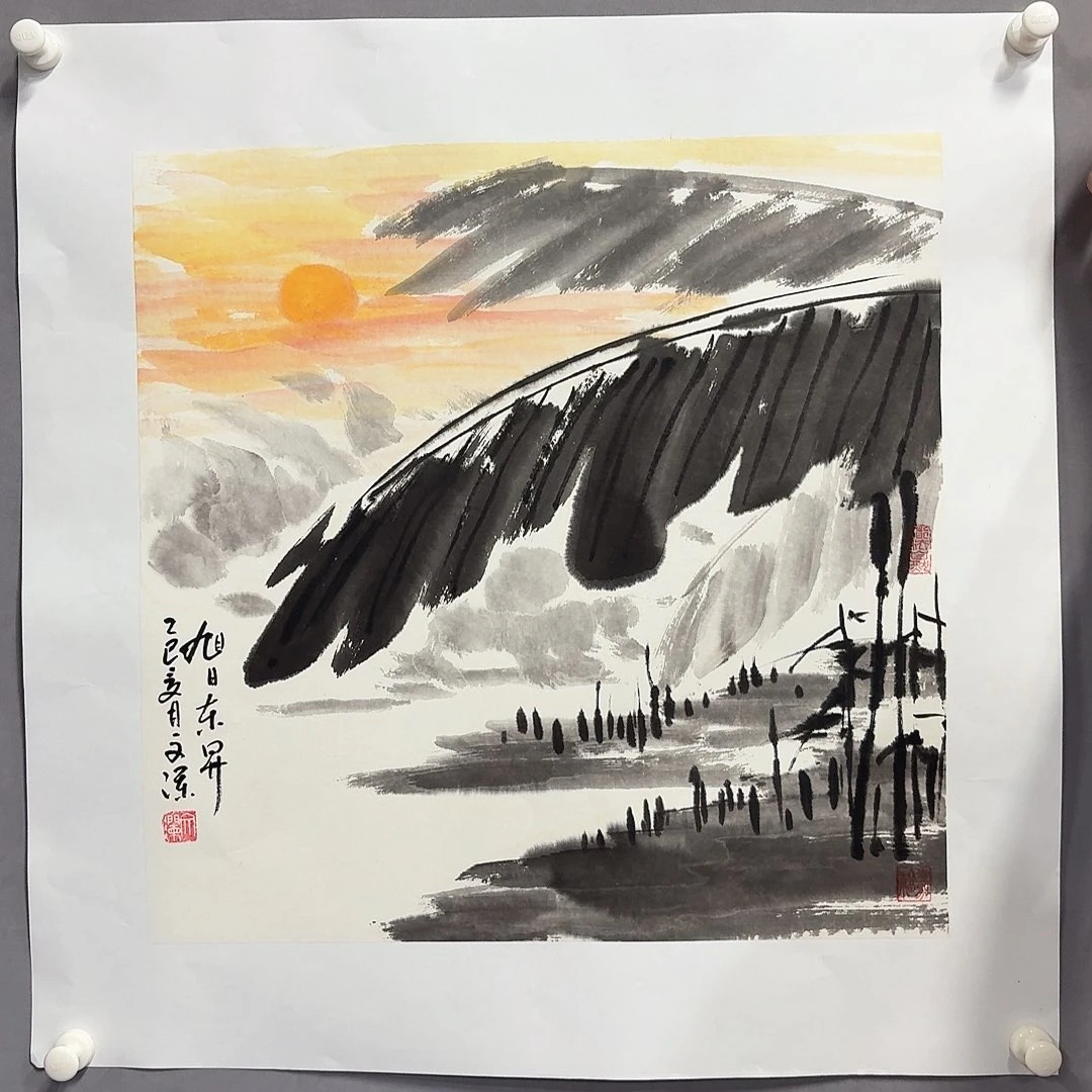 国画亲笔手绘放心去藏