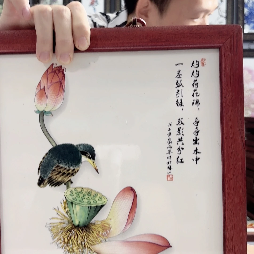 摆件景德镇陶瓷瓷板画