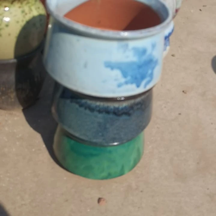 红陶口15高11瑕疵颜随机三个