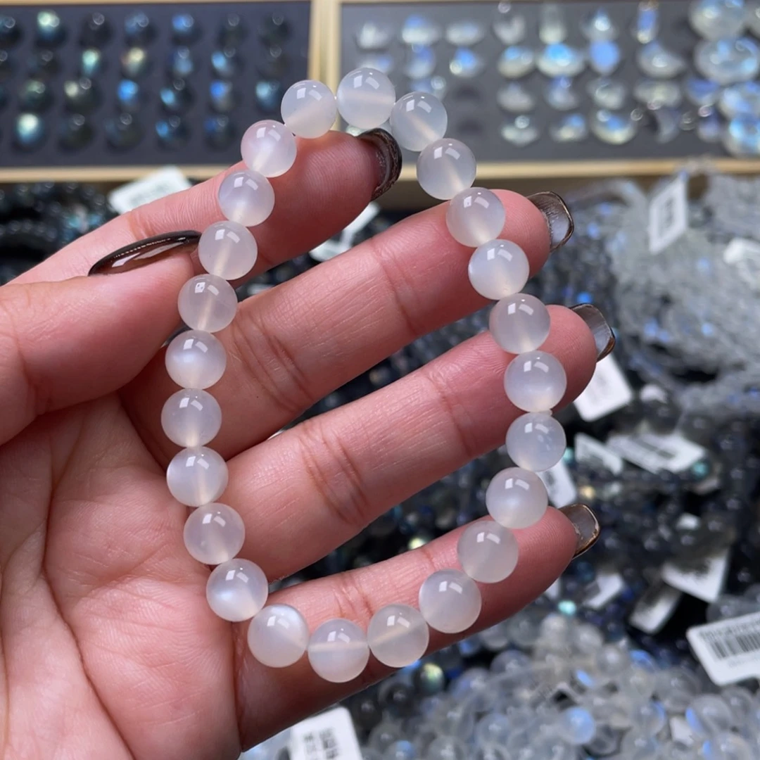 月光石手链未镶嵌白月光手链7.8mm