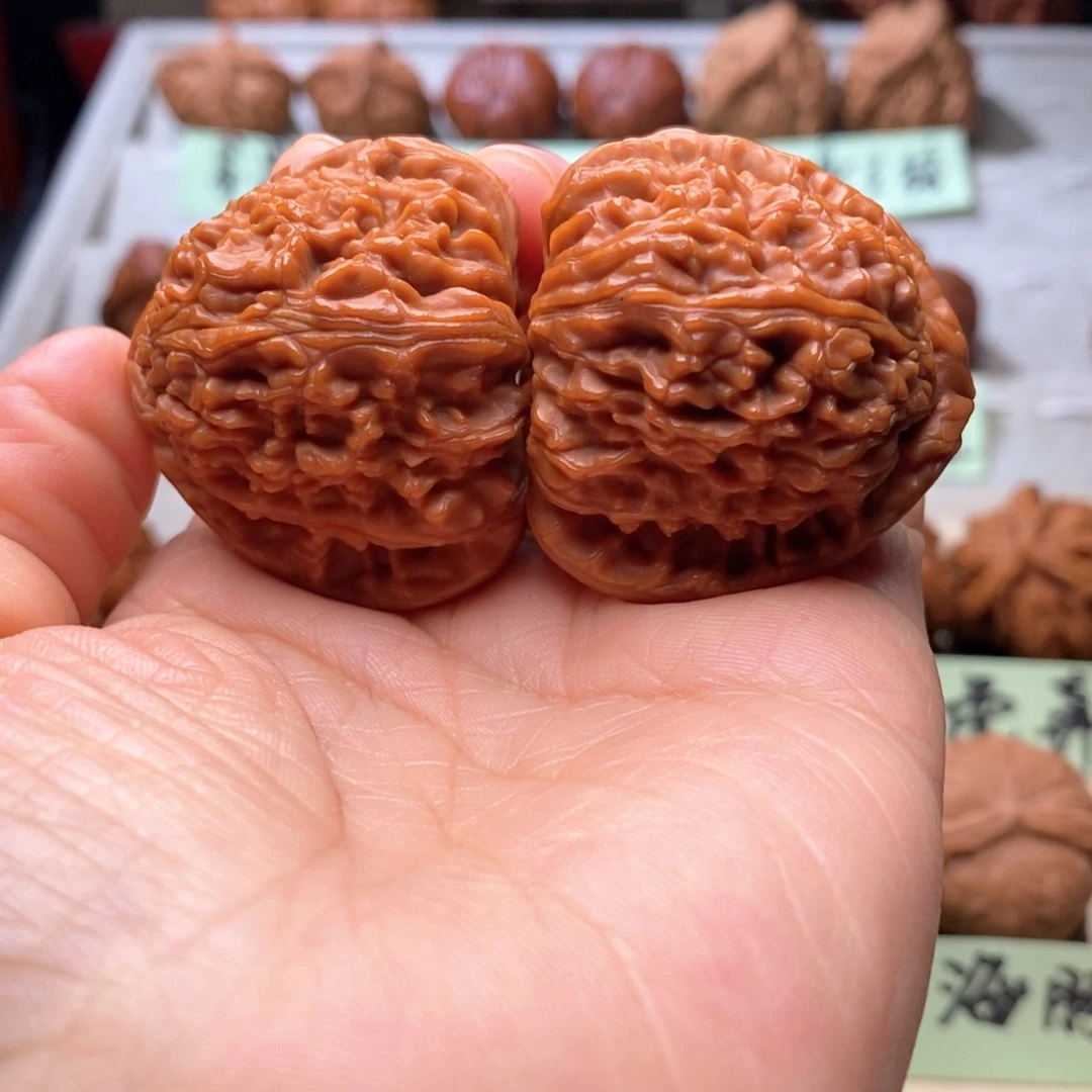 X***o把件文玩核桃三角白