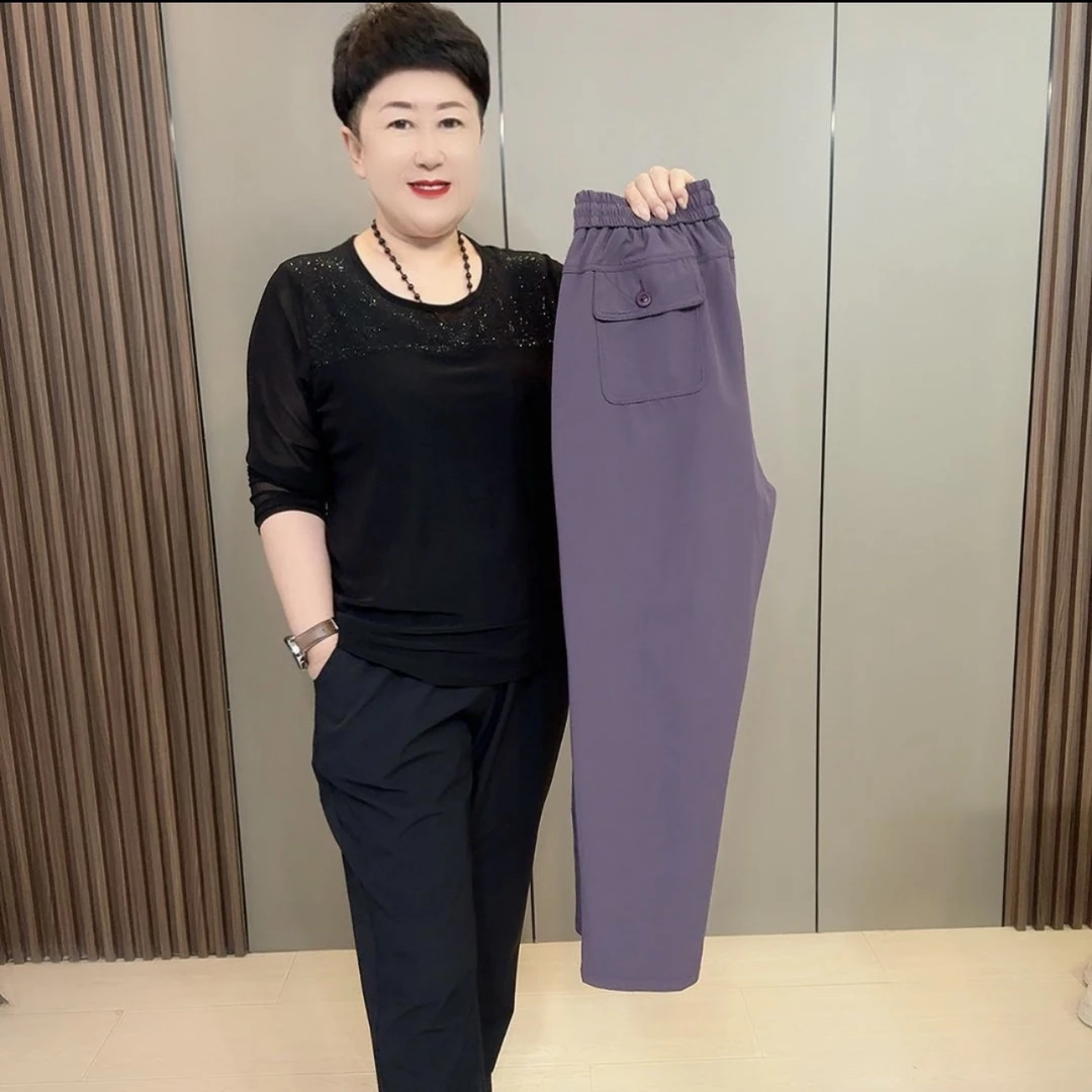 6976梵#大码时尚春秋显瘦休闲百搭户外休闲裤