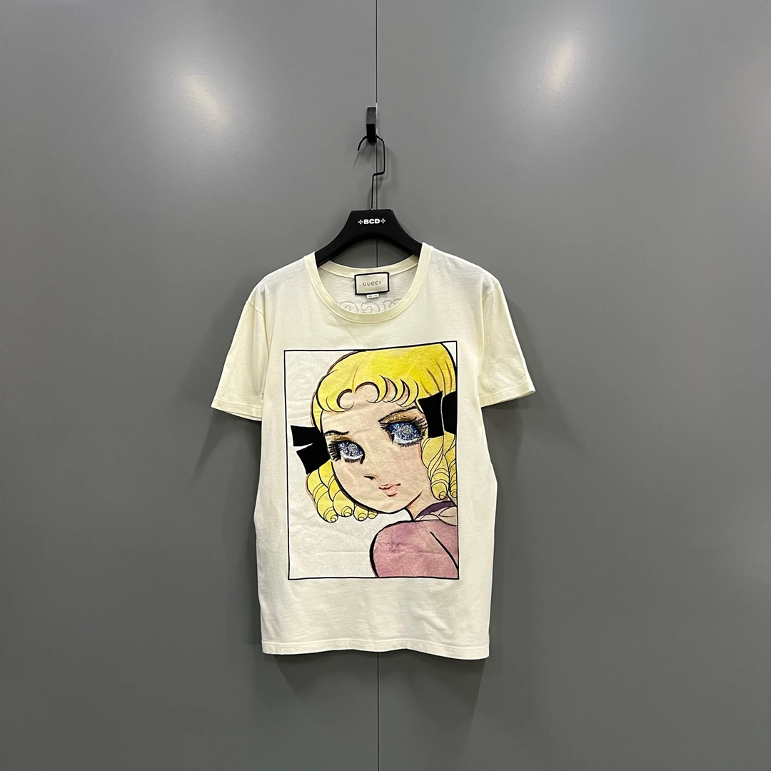 99新 GUCCI/古驰 (tt2) 公主印花短袖 S码 jc604487