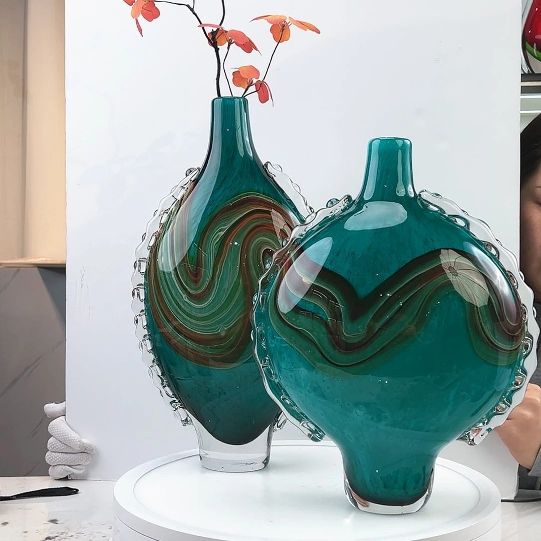 茶盏琉璃水晶花瓶