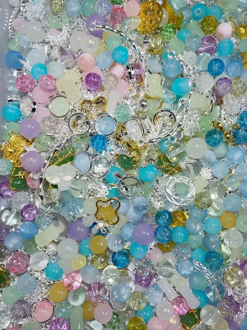 琉璃珠珠DIY混款半成品饰品适合手工串珠创作