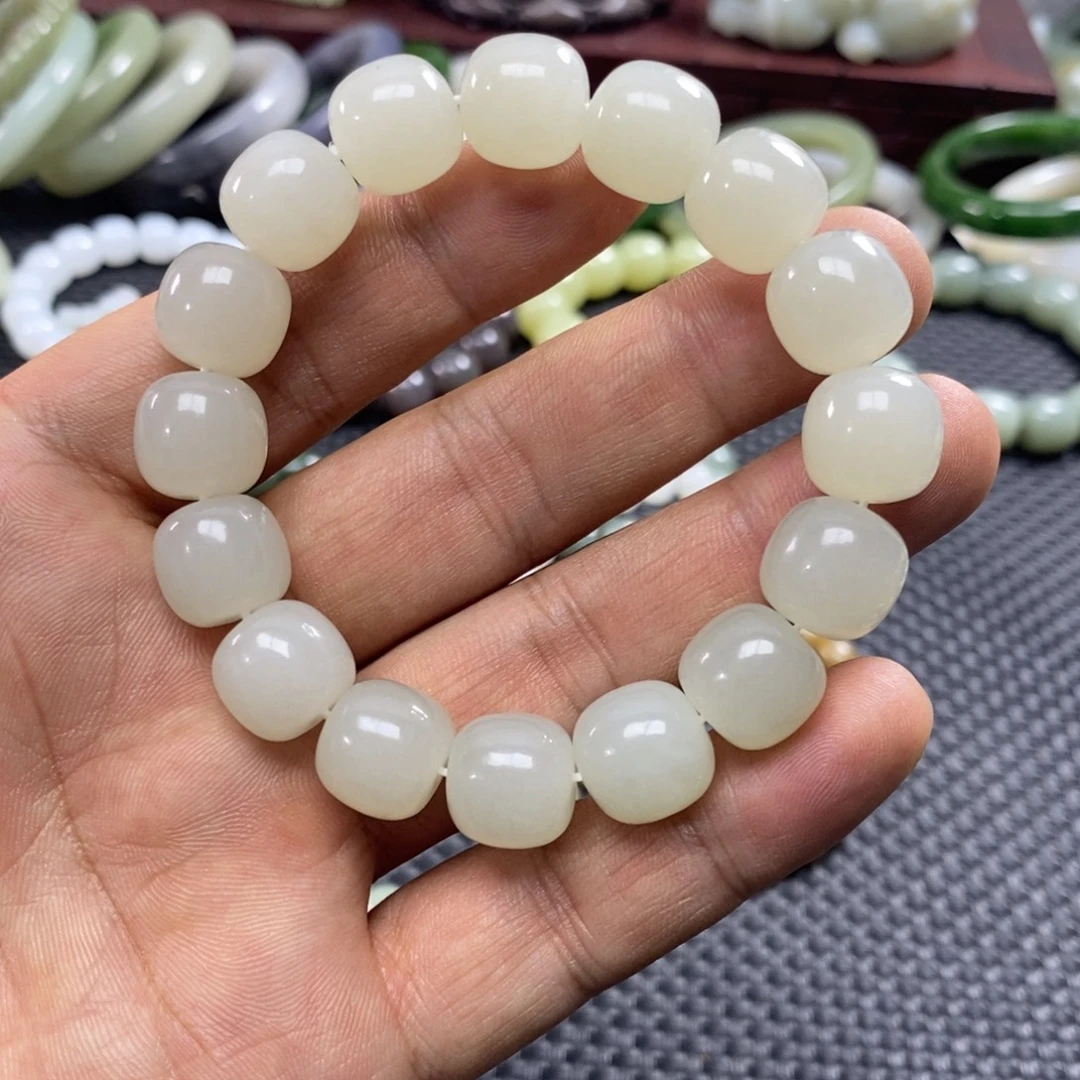 和田玉未镶嵌手链