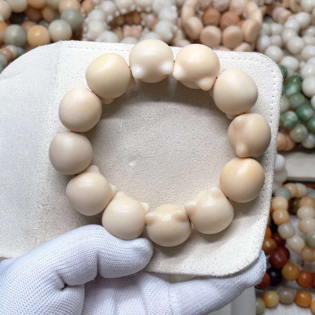 菩提根/象牙果吊坠瑕疵20猫头有裂866