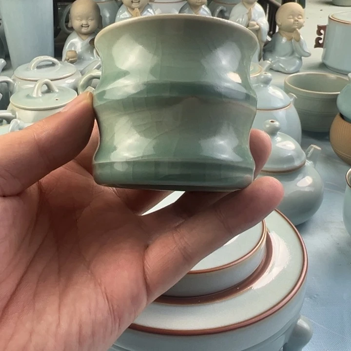 纯矿石微瑕竹节杯……